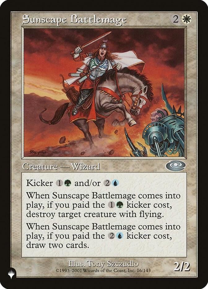 Sunscape Battlemage 16/143 card from The List Reprints