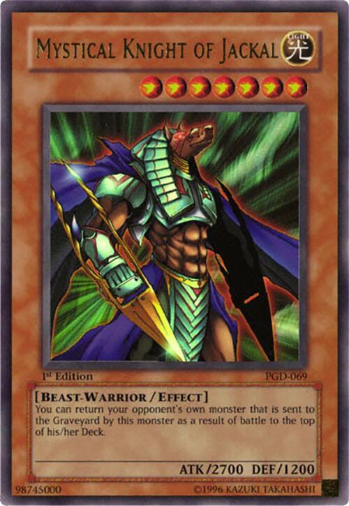Mystical Knight of Jackal PGD-069 card from Pharaonic Guardian