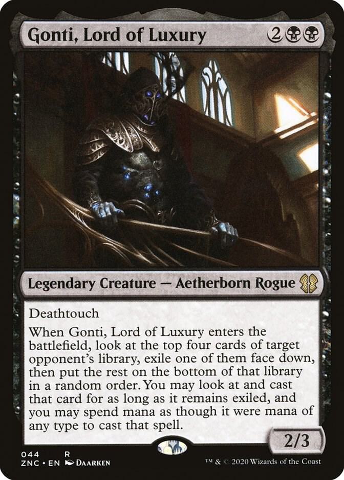 Gonti, Lord of Luxury 44 card from Commander: Zendikar Rising