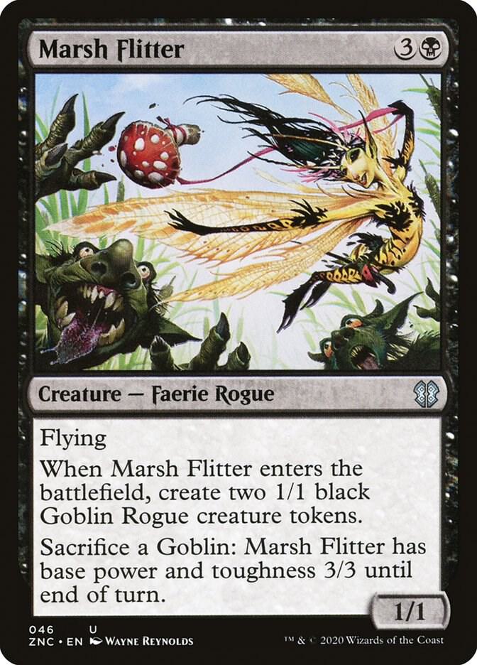 Marsh Flitter 46 card from Commander: Zendikar Rising