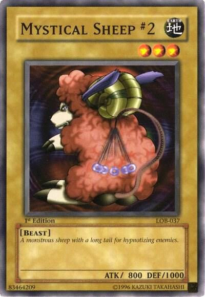 Mystical Sheep #2 LOB-037 card from The Legend of Blue Eyes White Dragon