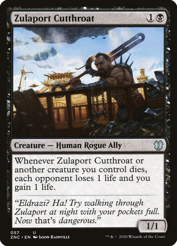 Zulaport Cutthroat 57 card from Commander: Zendikar Rising