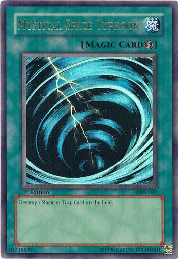 Mystical Space Typhoon MRL-047 card from Magic Ruler
