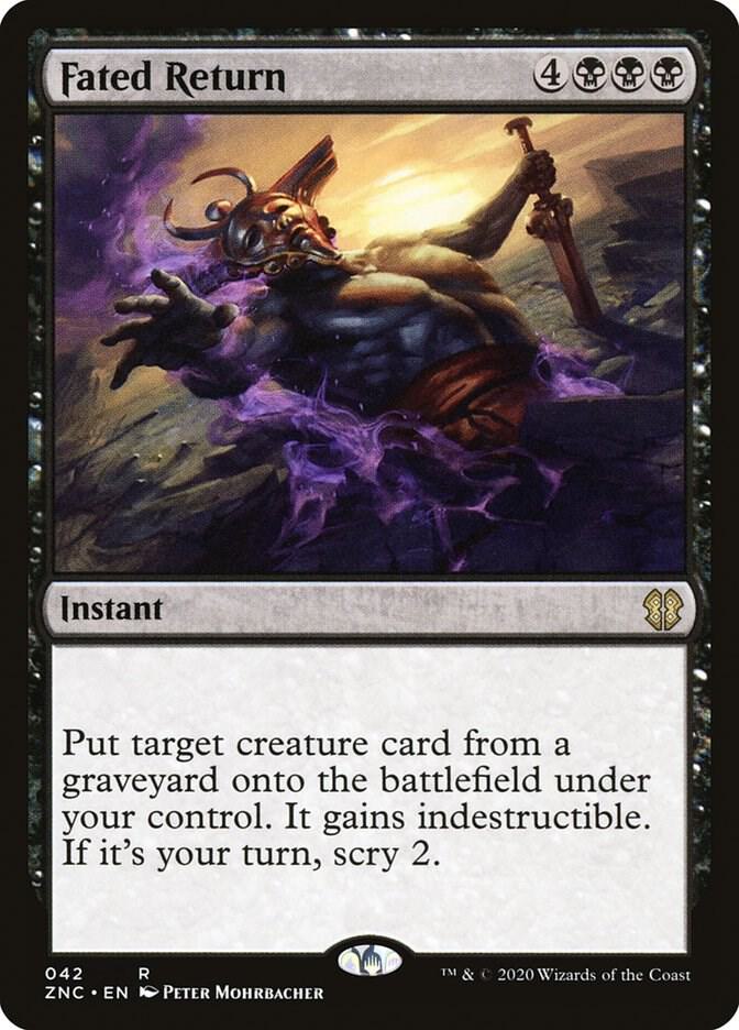 Fated Return 42 card from Commander: Zendikar Rising
