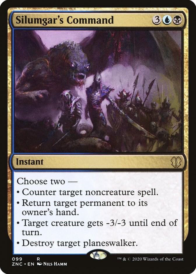 Silumgar's Command 99 card from Commander: Zendikar Rising