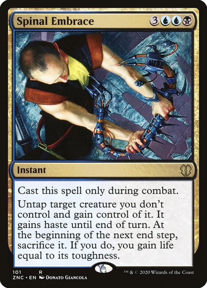 Spinal Embrace 101 card from Commander: Zendikar Rising