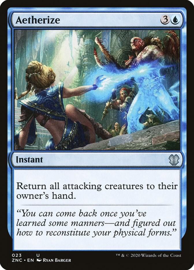 Aetherize 23 card from Commander: Zendikar Rising