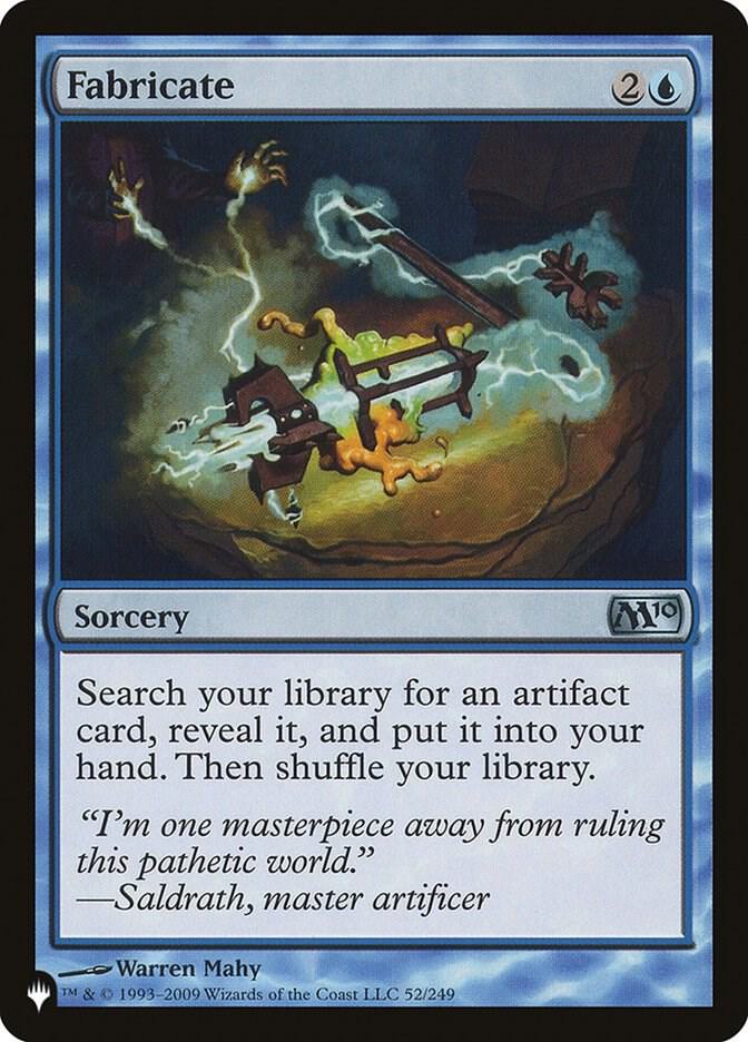 Fabricate 52/249 card from The List Reprints