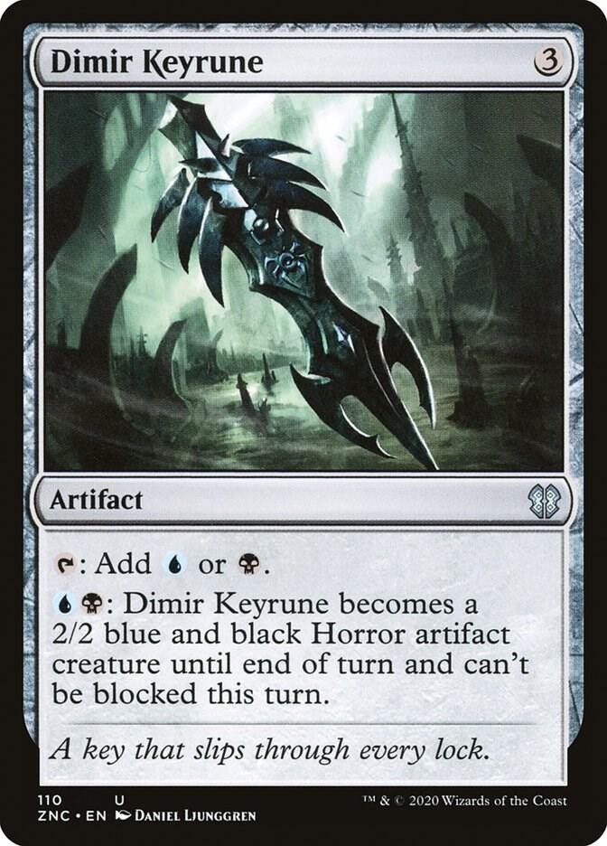 Dimir Keyrune 110 card from Commander: Zendikar Rising
