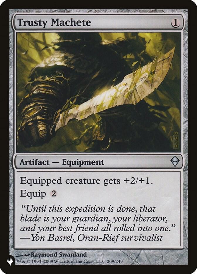Trusty Machete 209/249 card from The List Reprints