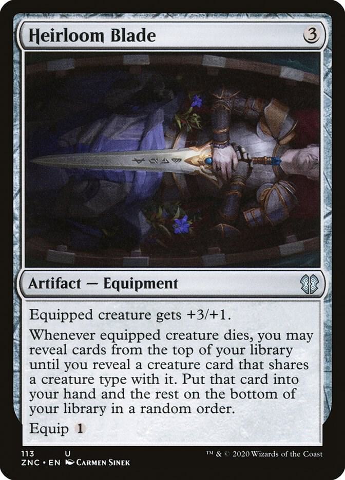 Heirloom Blade 113 card from Commander: Zendikar Rising