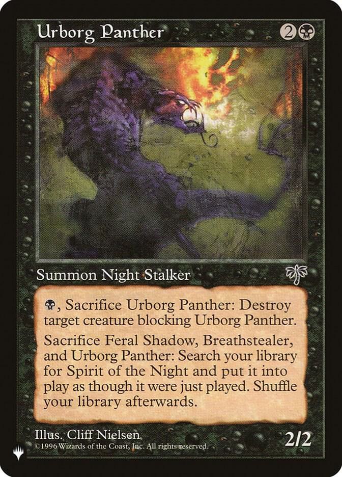 Urborg Panther card from The List Reprints