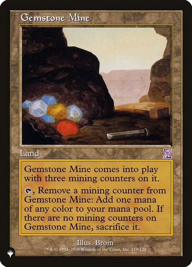 Gemstone Mine (TSB) 119/121 card from The List Reprints