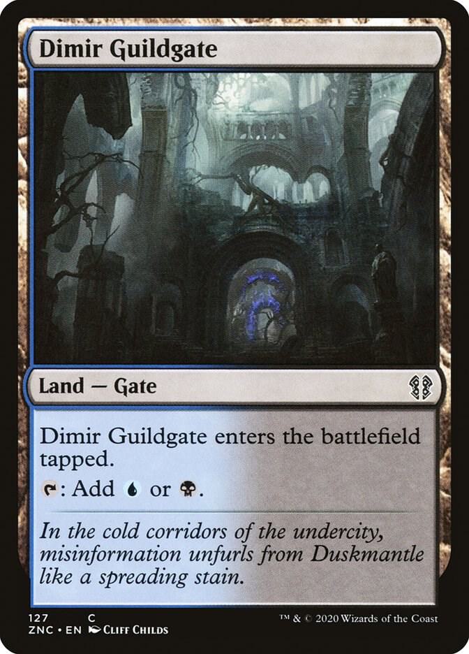 Dimir Guildgate 127 card from Commander: Zendikar Rising
