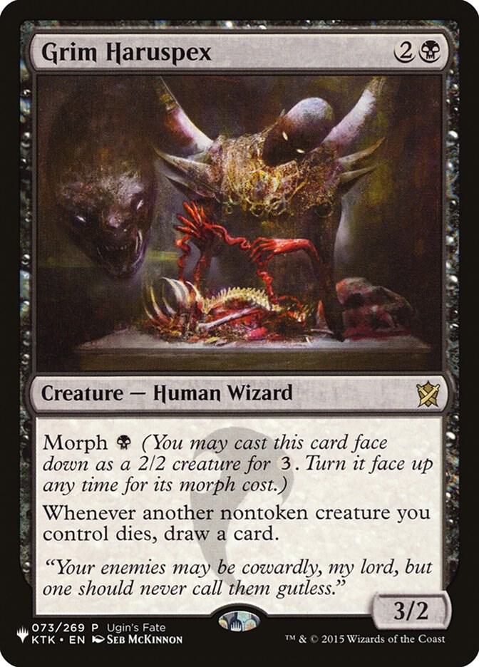 Grim Haruspex 073/269 card from The List Reprints