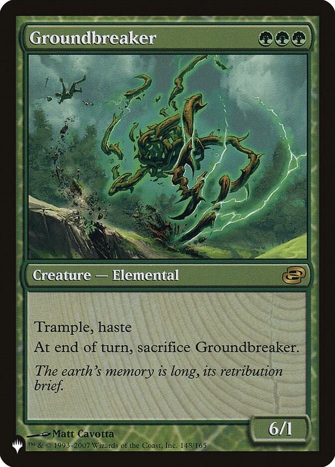 Groundbreaker 148/165 card from The List Reprints