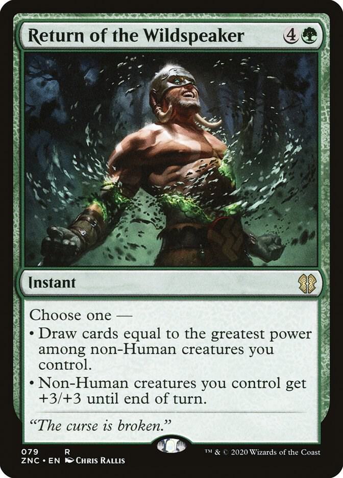 Return of the Wildspeaker 79 card from Commander: Zendikar Rising