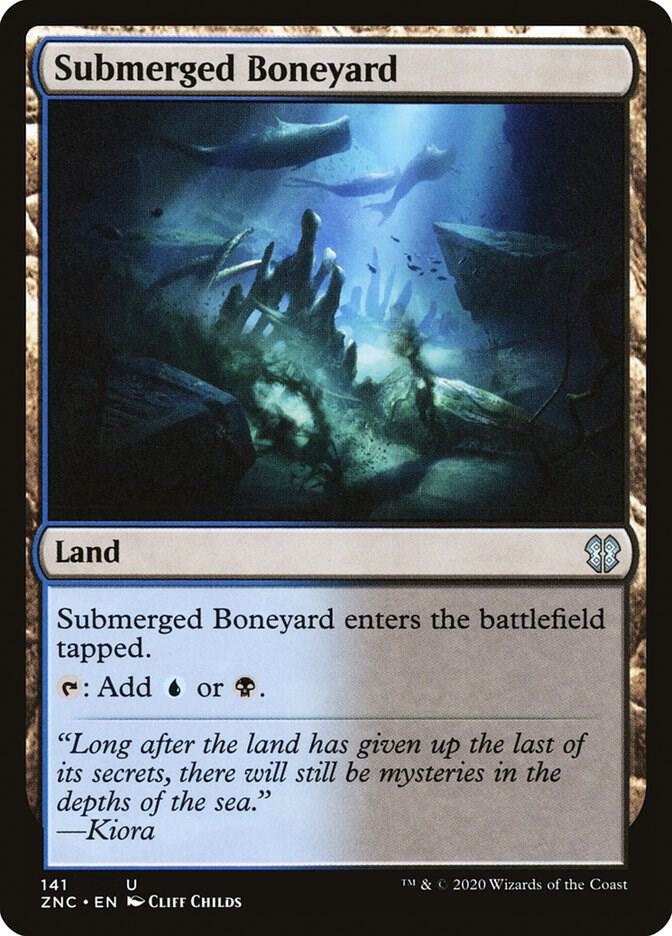 Submerged Boneyard 141 card from Commander: Zendikar Rising