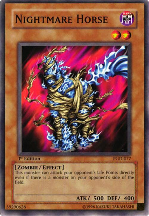 Nightmare Horse PGD-077 card from Pharaonic Guardian