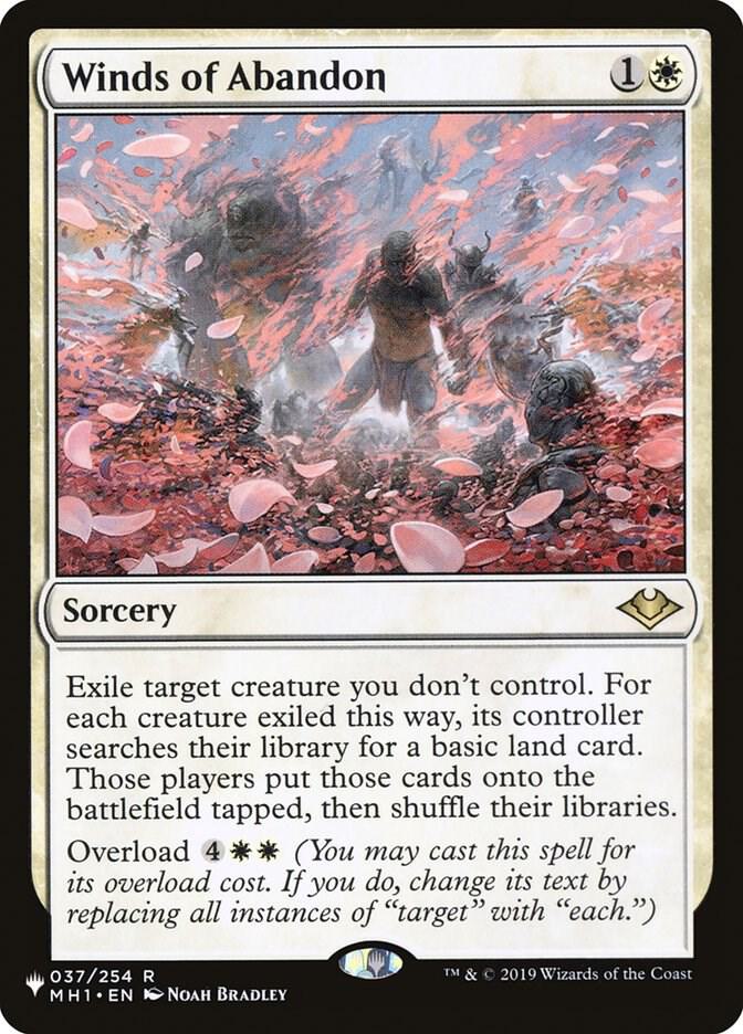 Winds of Abandon 037/254 card from The List Reprints