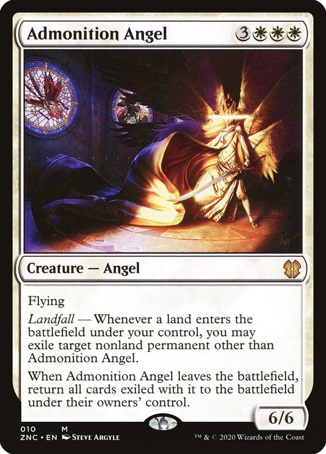 Admonition Angel 10 card from Commander: Zendikar Rising