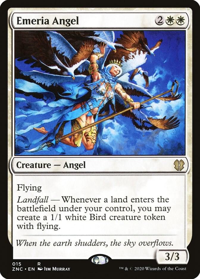 Emeria Angel 15 card from Commander: Zendikar Rising