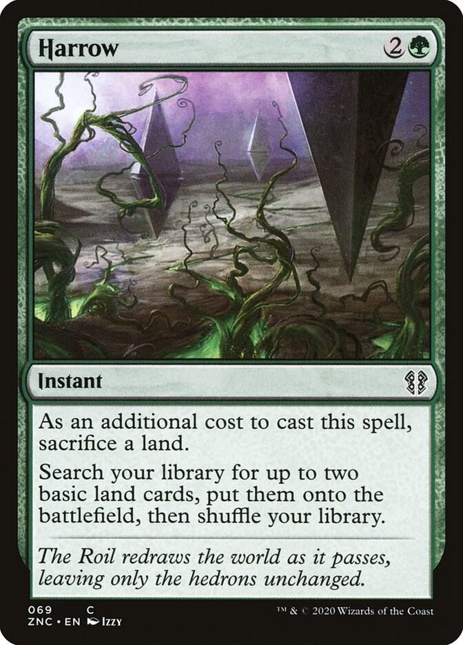 Harrow 69 card from Commander: Zendikar Rising