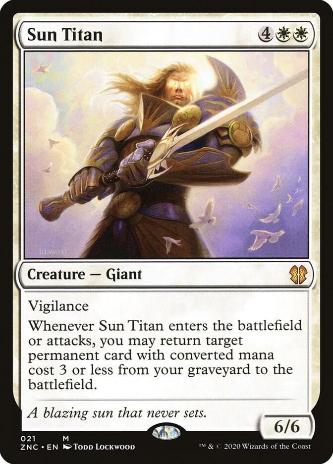 Sun Titan 21 card from Commander: Zendikar Rising