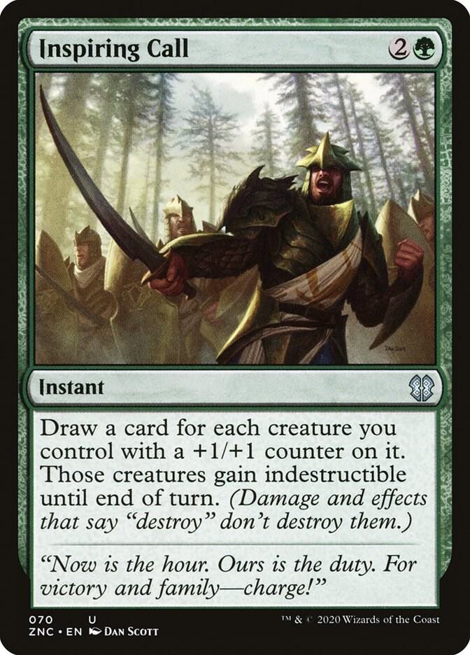Inspiring Call 70 card from Commander: Zendikar Rising