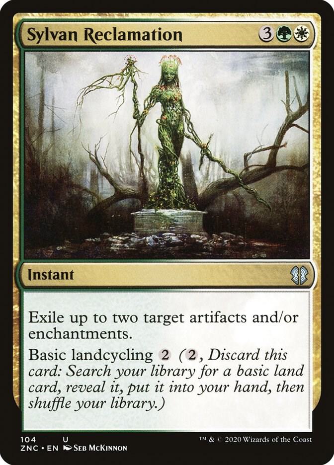 Sylvan Reclamation 104 card from Commander: Zendikar Rising