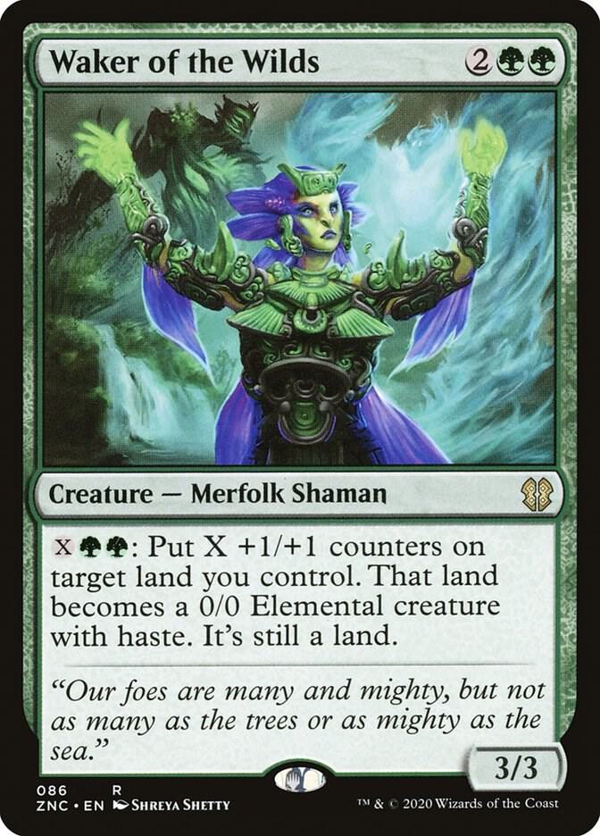 Waker of the Wilds 86 card from Commander: Zendikar Rising