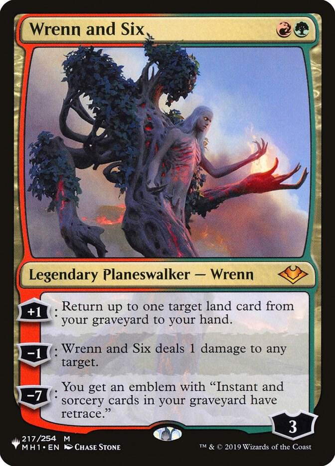 Wrenn and Six 217/254 card from The List Reprints