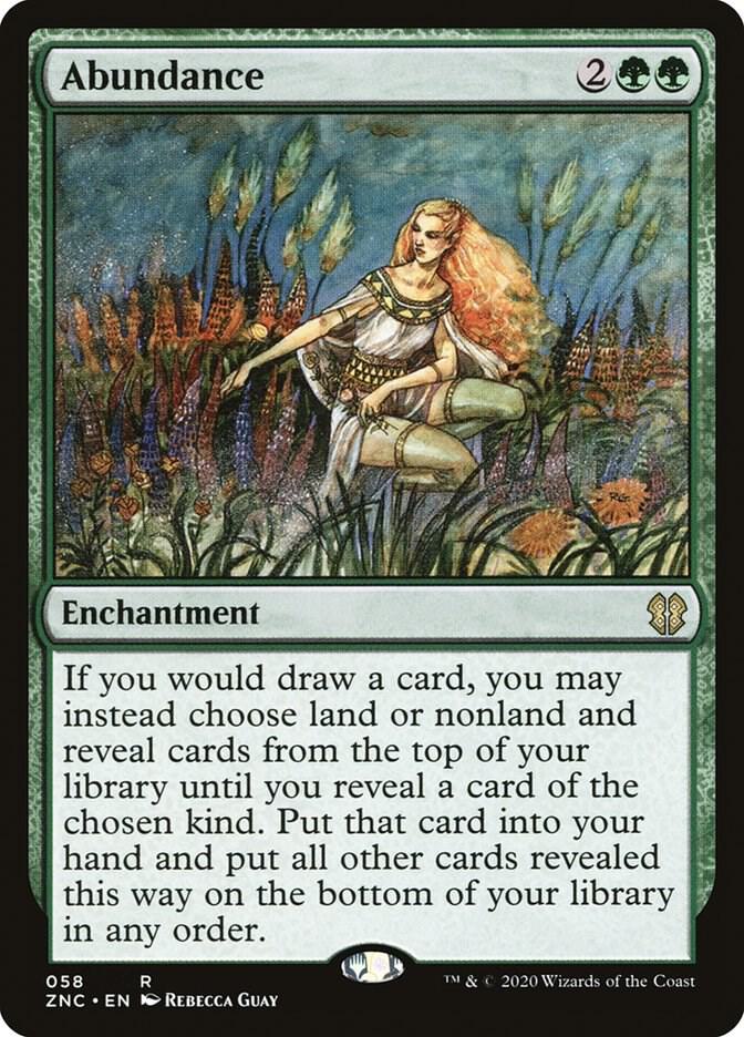 Abundance 58 card from Commander: Zendikar Rising