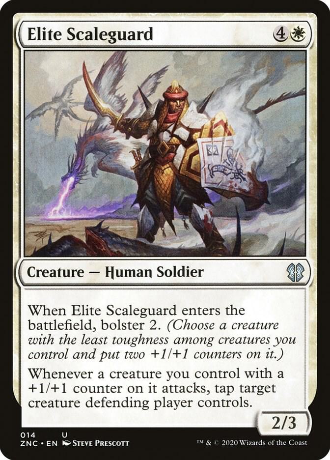Elite Scaleguard 14 card from Commander: Zendikar Rising