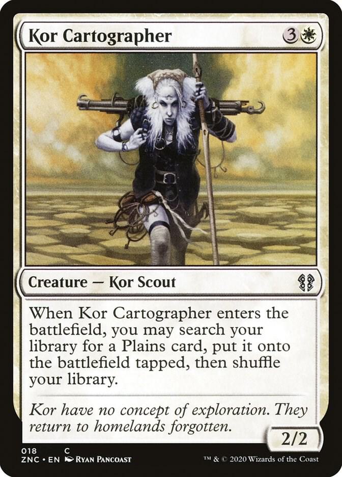 Kor Cartographer 18 card from Commander: Zendikar Rising
