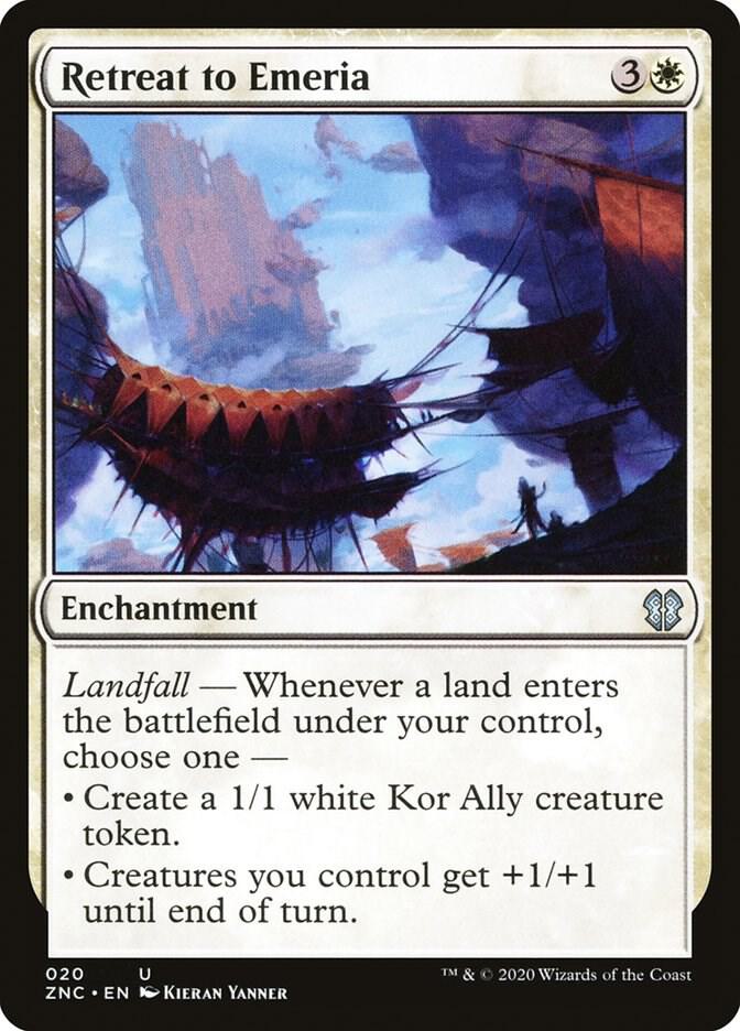 Retreat to Emeria 20 card from Commander: Zendikar Rising