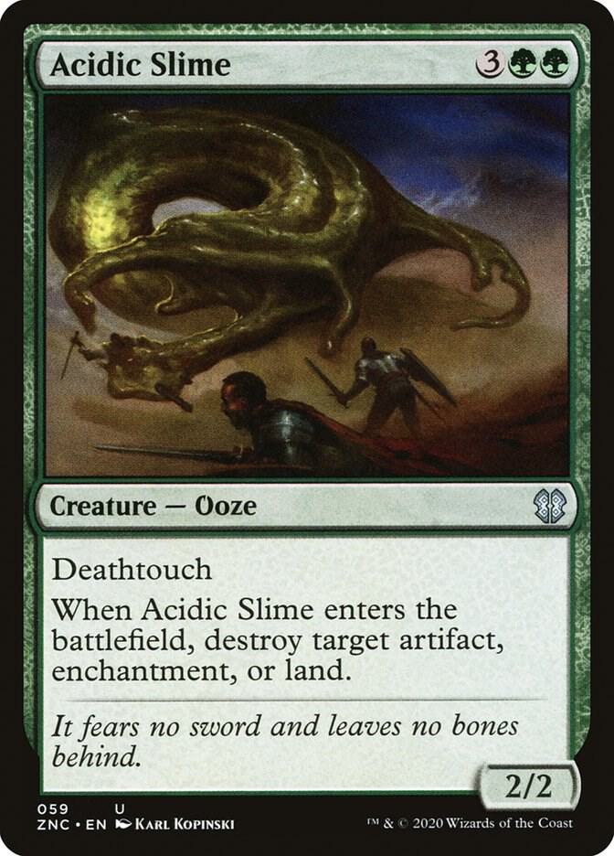 Acidic Slime 59 card from Commander: Zendikar Rising