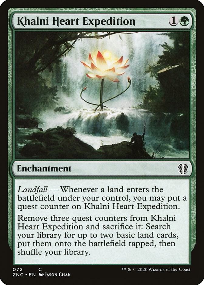 Khalni Heart Expedition 72 card from Commander: Zendikar Rising