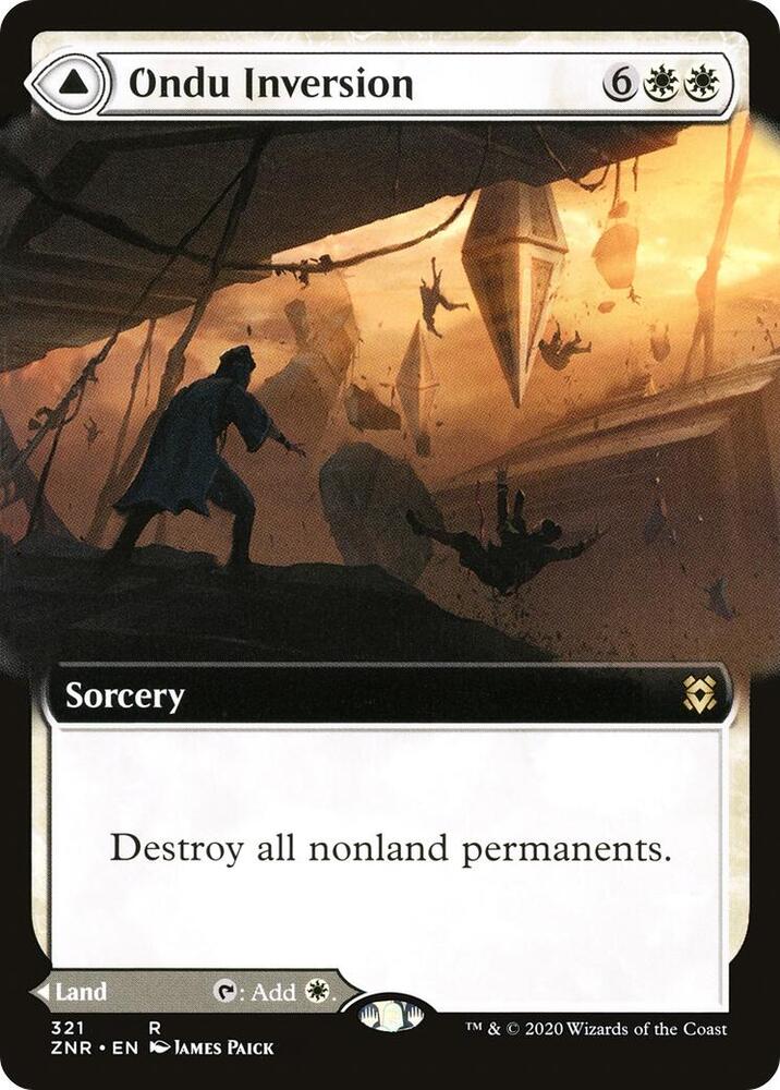 Ondu Inversion (Extended Art) 321 card from Zendikar Rising