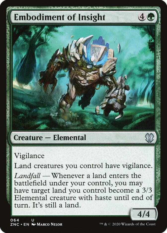 Embodiment of Insight 64 card from Commander: Zendikar Rising