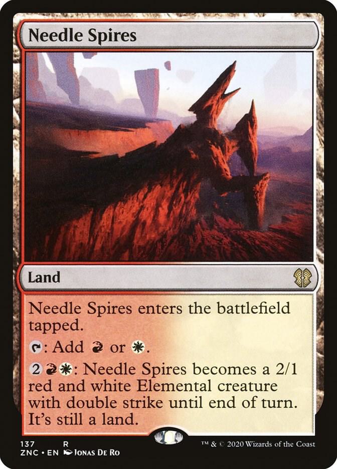 Needle Spires 137 card from Commander: Zendikar Rising