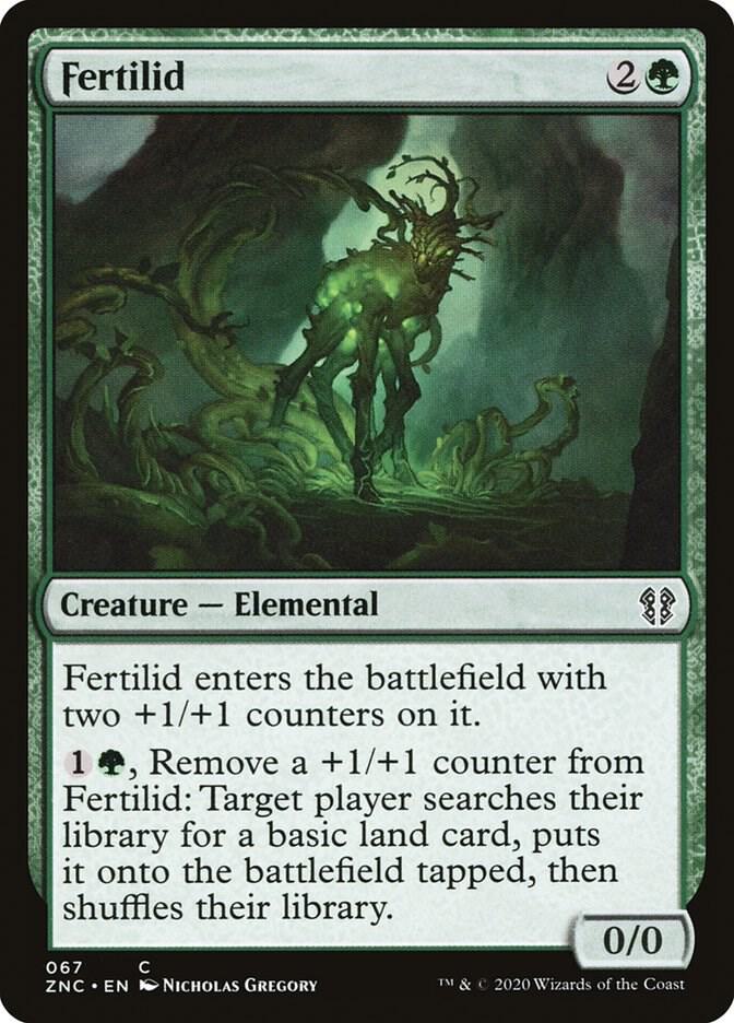 Fertilid 67 card from Commander: Zendikar Rising
