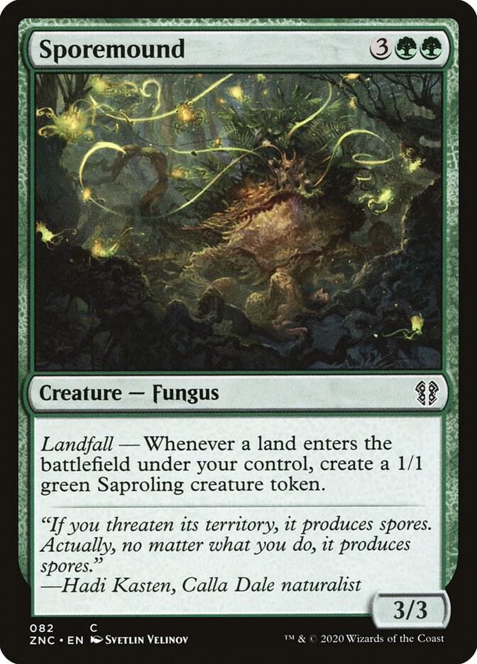 Sporemound 82 card from Commander: Zendikar Rising