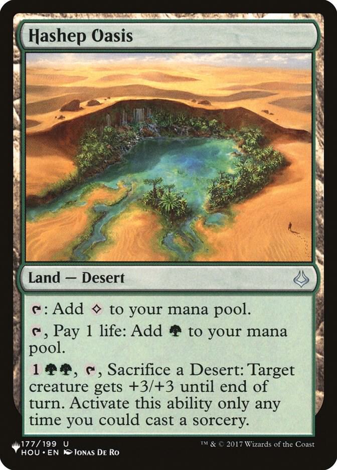 Hashep Oasis 177/199 card from The List Reprints