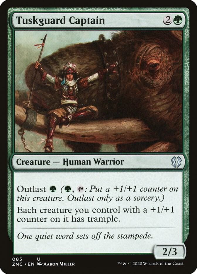 Tuskguard Captain 85 card from Commander: Zendikar Rising