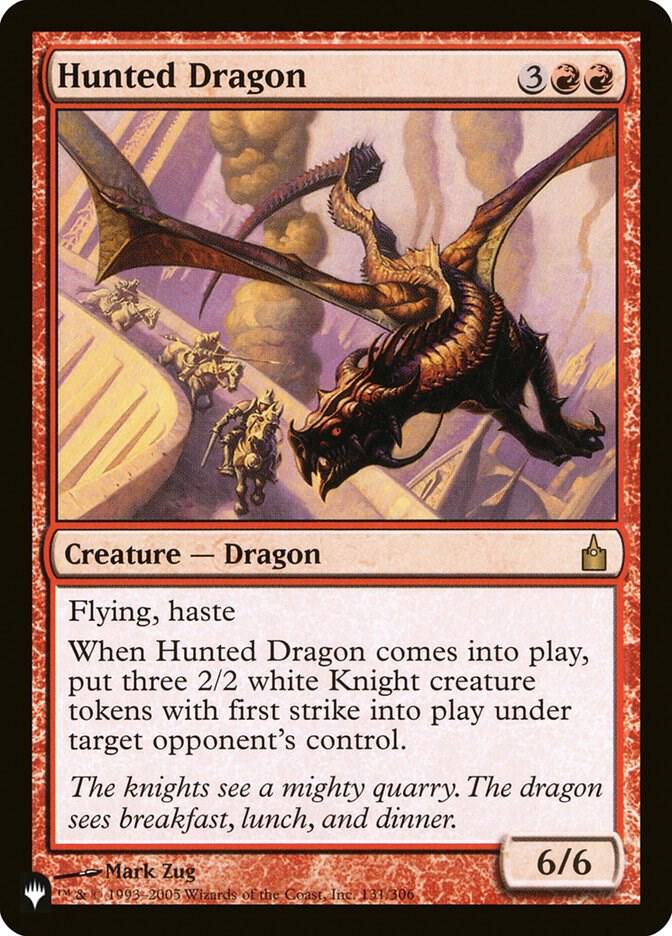 Hunted Dragon 131/306 card from The List Reprints