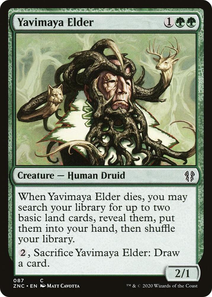 Yavimaya Elder 87 card from Commander: Zendikar Rising