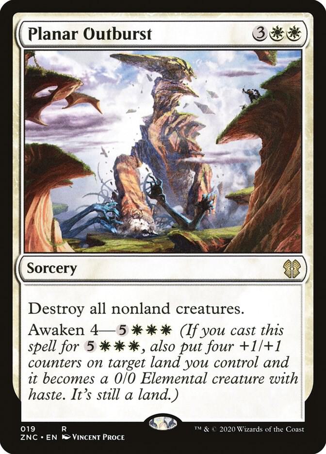 Planar Outburst 19 card from Commander: Zendikar Rising