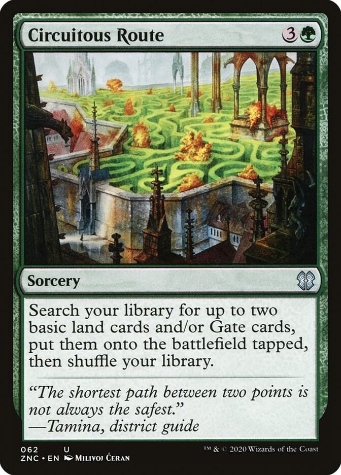 Circuitous Route 62 card from Commander: Zendikar Rising