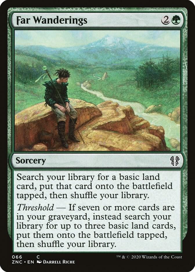 Far Wanderings 66 card from Commander: Zendikar Rising
